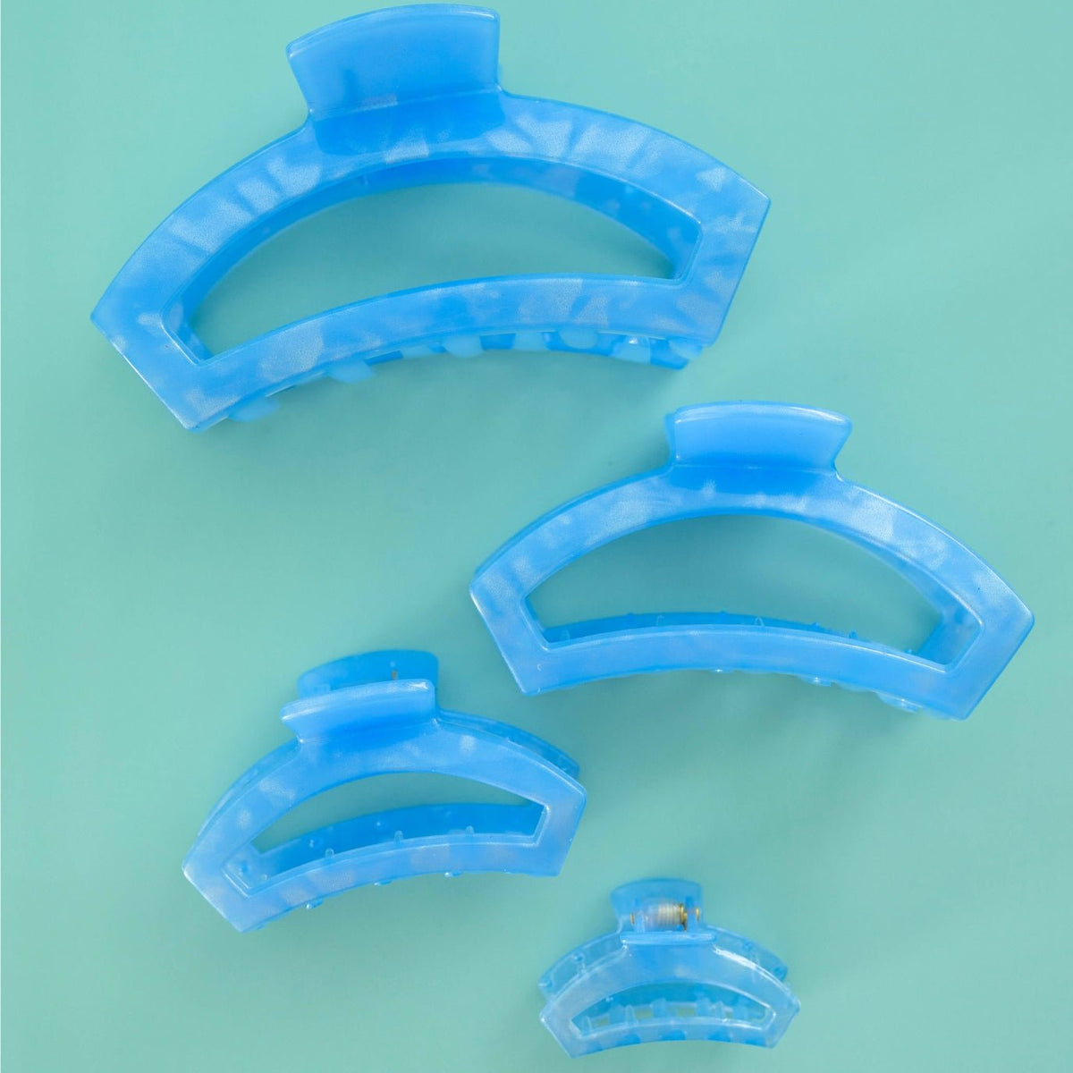 Open Blue Lagoon Tiny Hair Clip