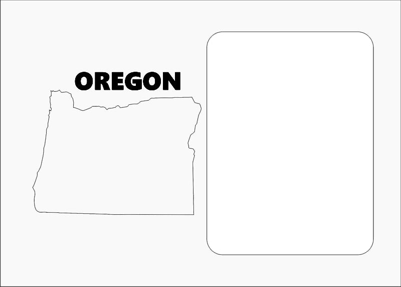 Oregon Picture Frame - State Photo Frame