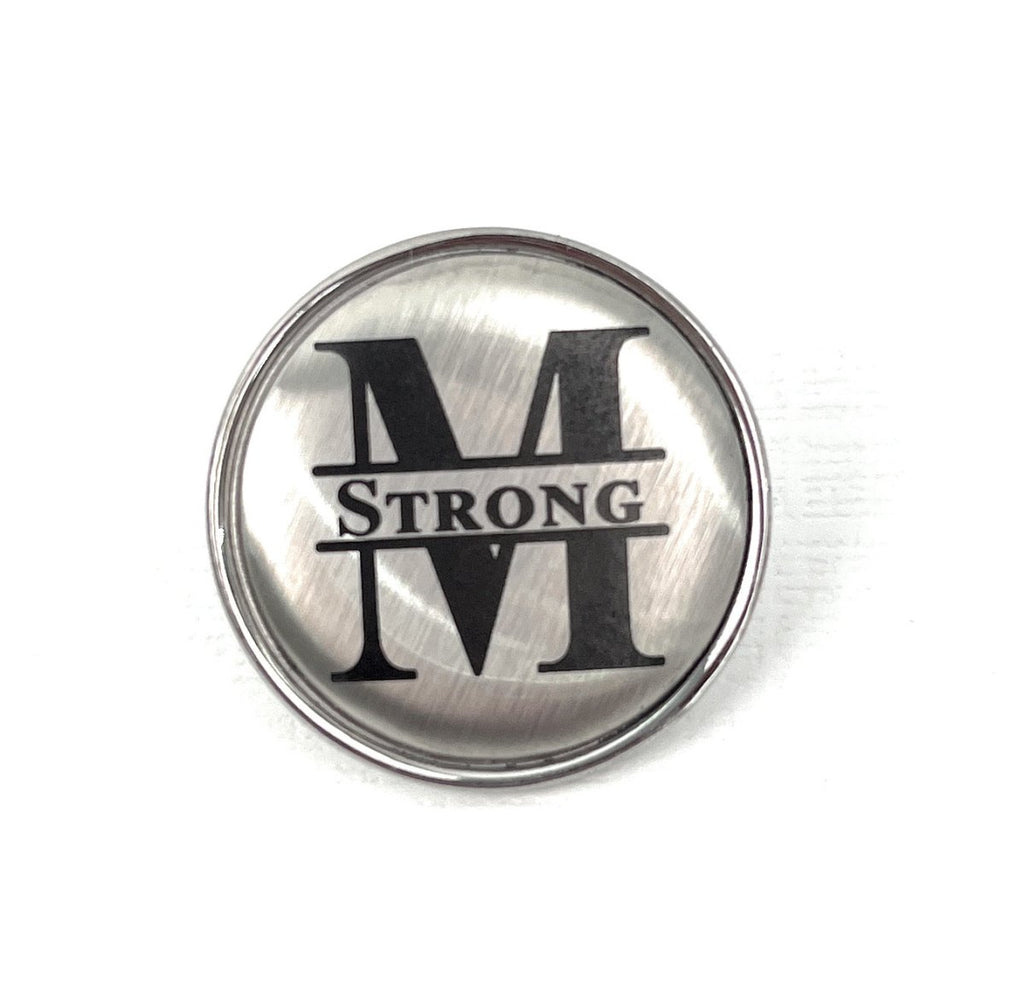 Personalized Golf Ball Marker - Silver with Black Engraving