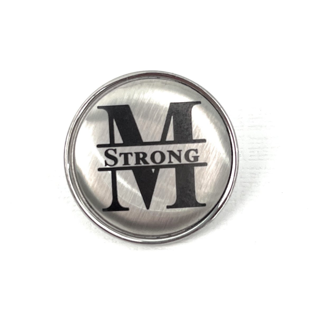 Personalized Golf Ball Marker - Silver with Black Engraving