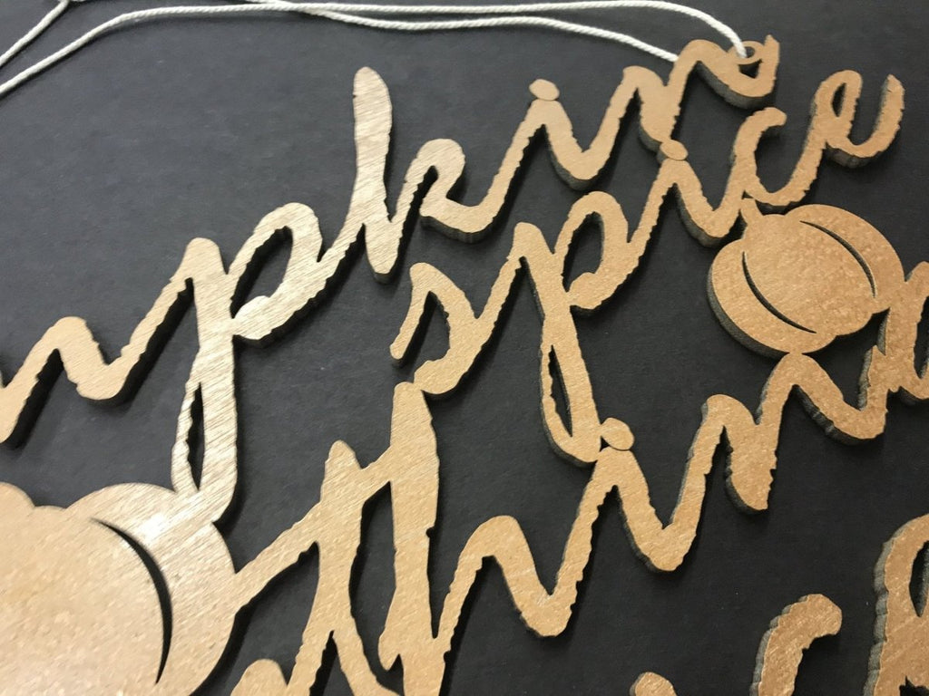 Pumpkin Spice and Everything Nice Sign Wall Decor