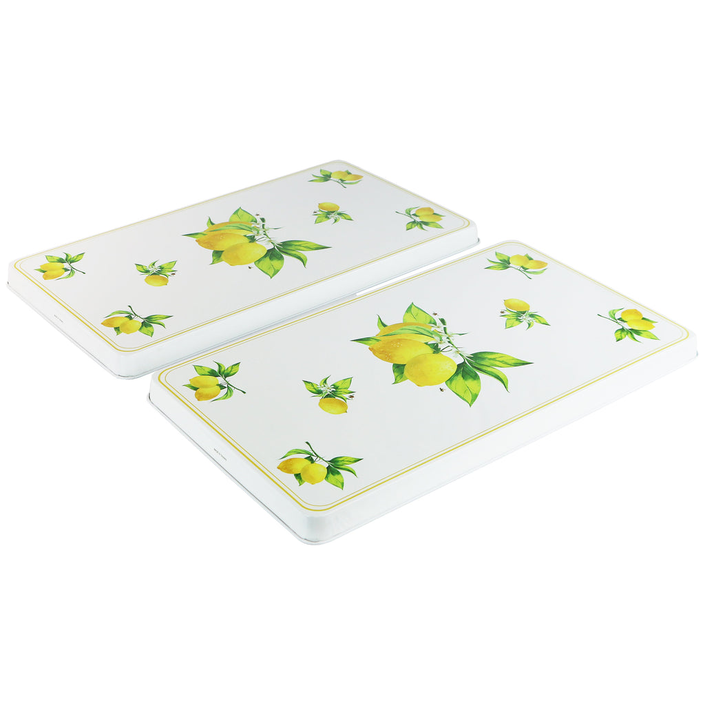 Calypso Basics by Reston Lloyd, Rectangular Tin Burner Cover, Fresh Lemons