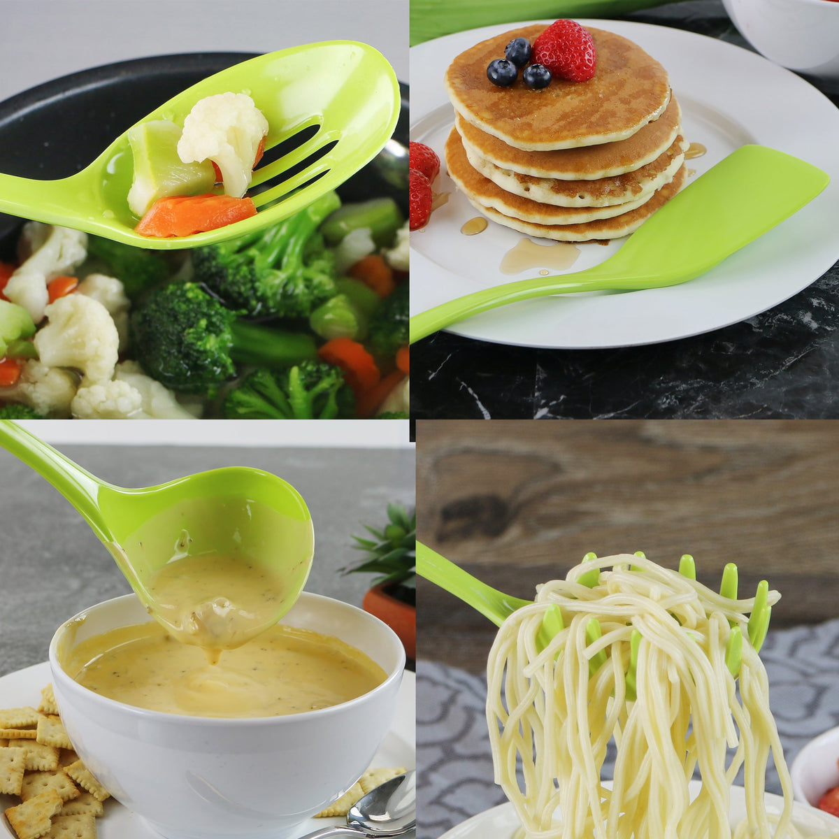 6pc Utensil Set, Lime