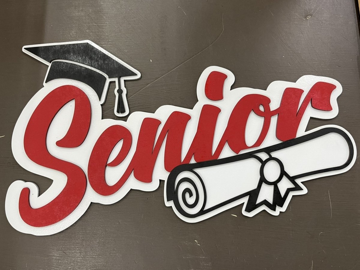 Senior 2027 Graduation Sign, Wood