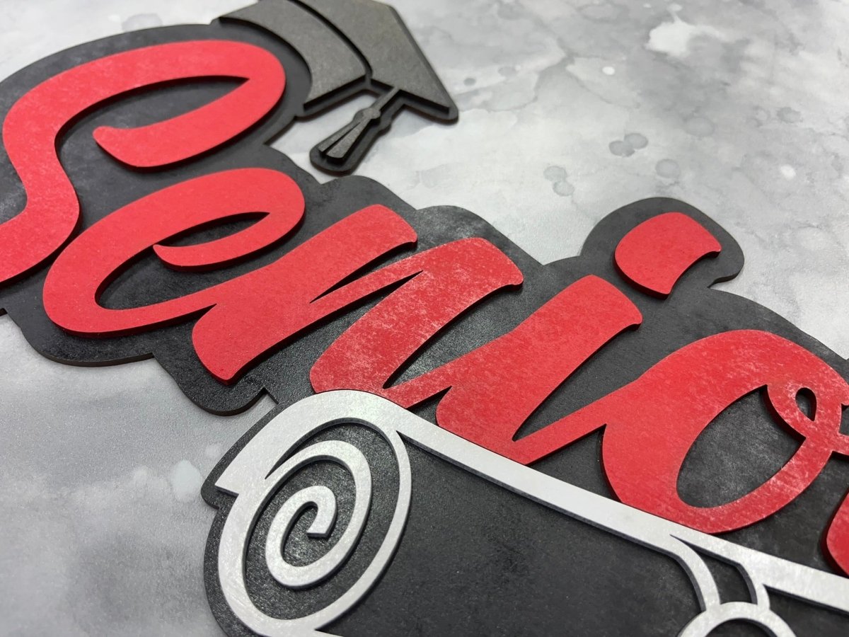 Senior 2027 Graduation Sign, Wood