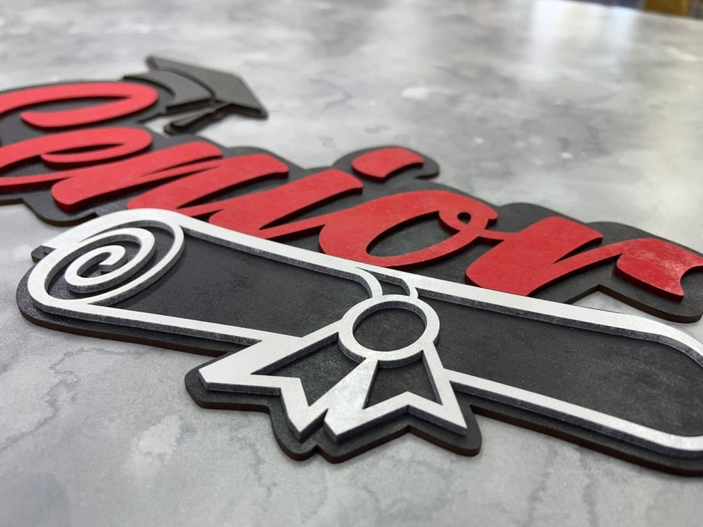 Senior 2027 Graduation Sign, Wood