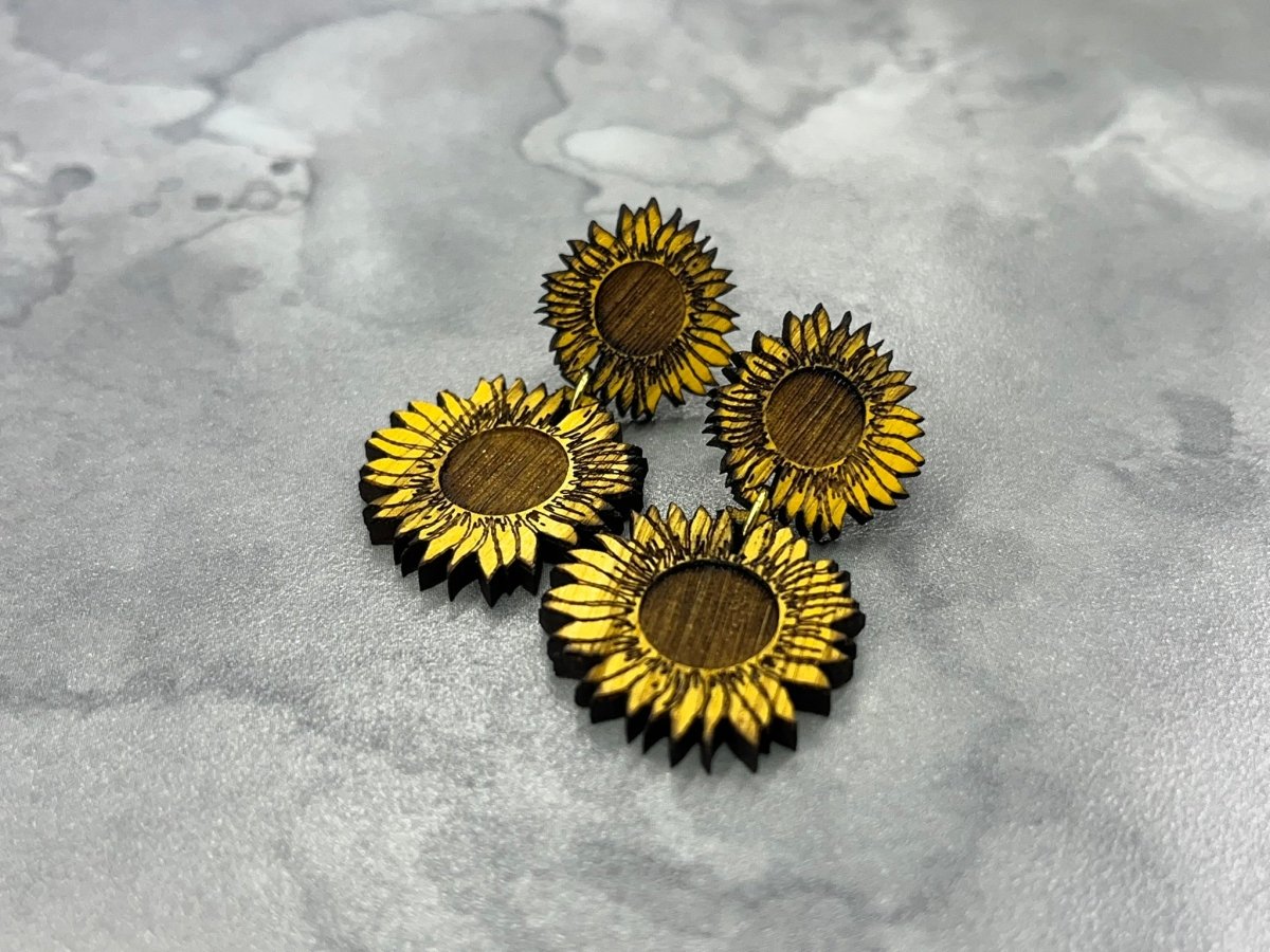 Sunflower Earrings - Drop Earrings