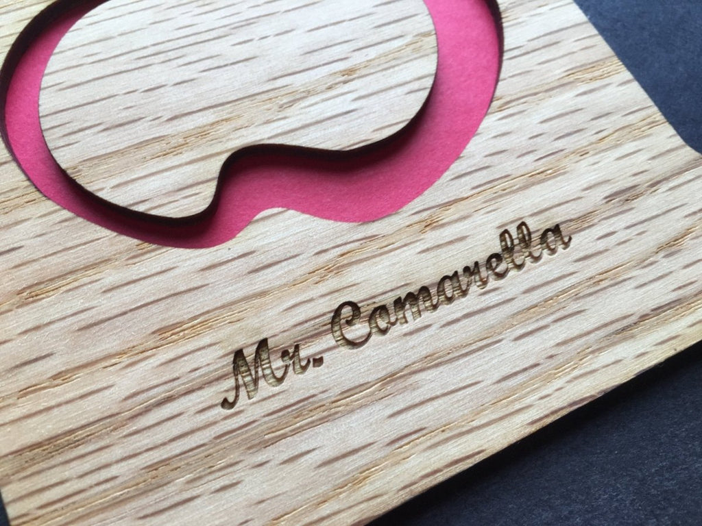 Teacher Picture Frame with Apple Cutout
