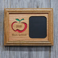 Teacher Picture Frame with Apple Cutout