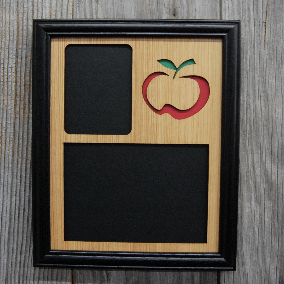 Teacher Picture Frame with Apple Cutout