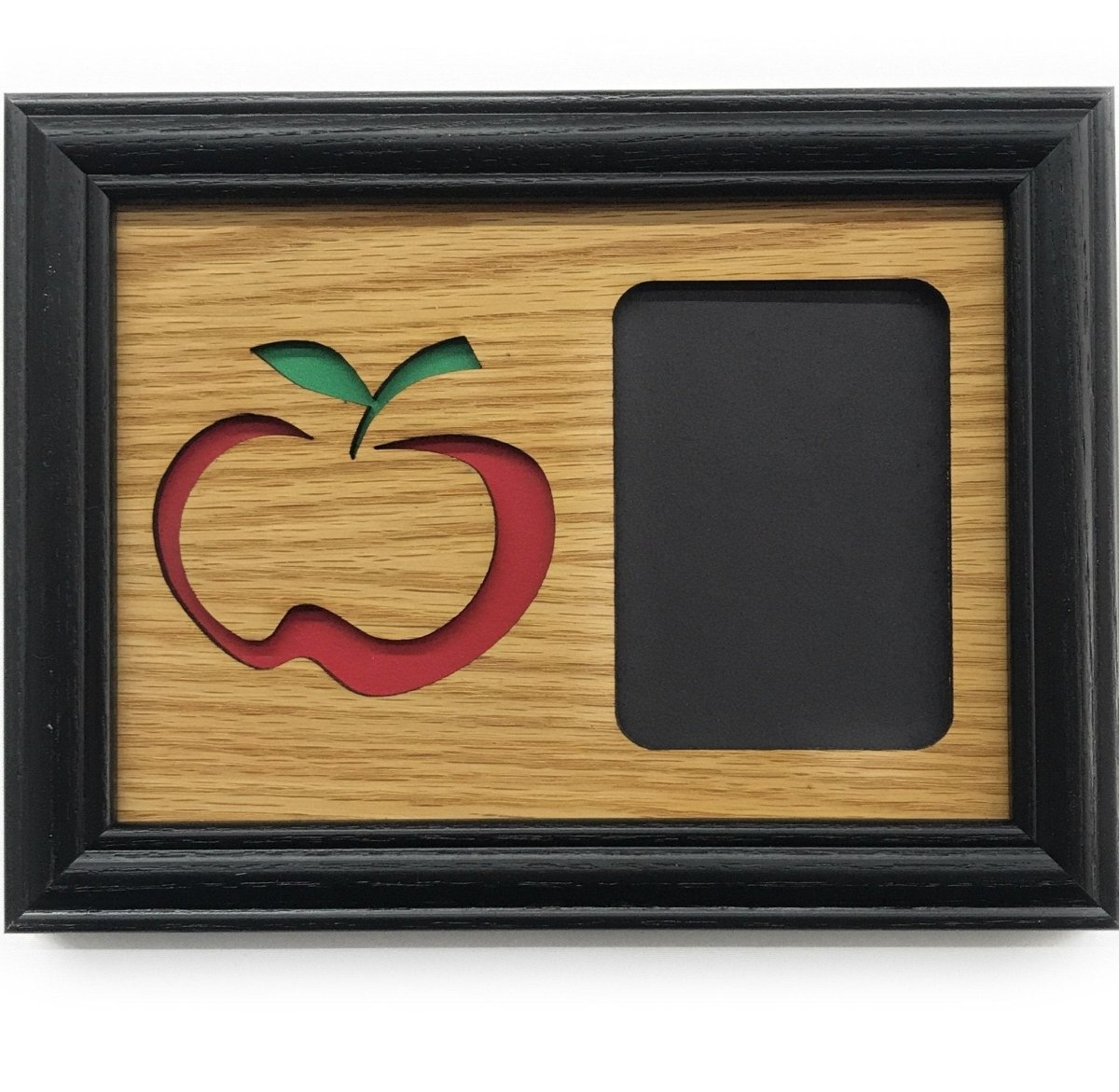 Teacher Picture Frame with Apple Cutout