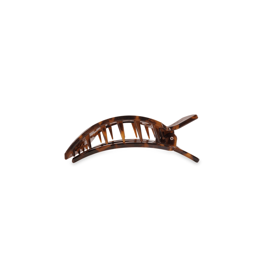Tortoise Small Flat Square Hair Clip