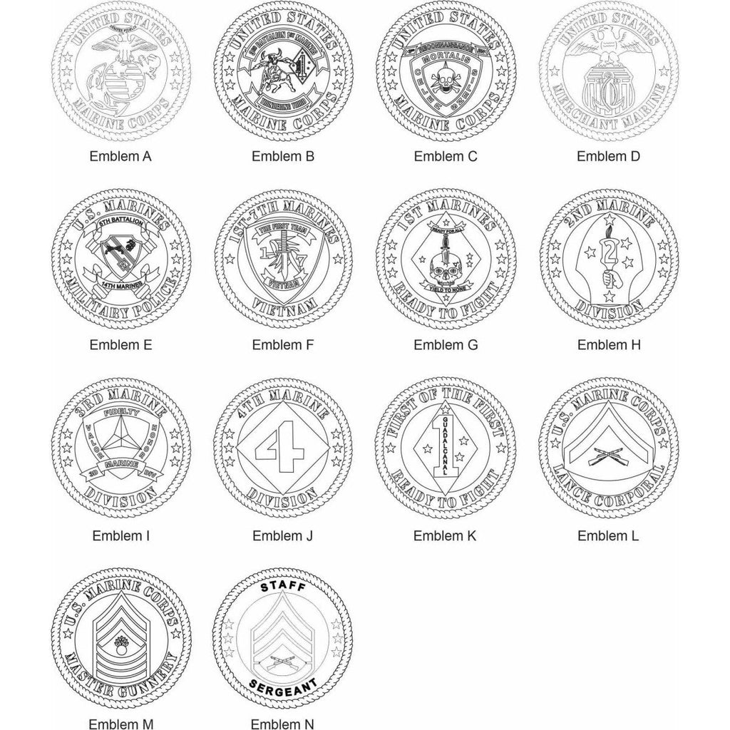 US Marine Corps Picture Frame - Military Frame
