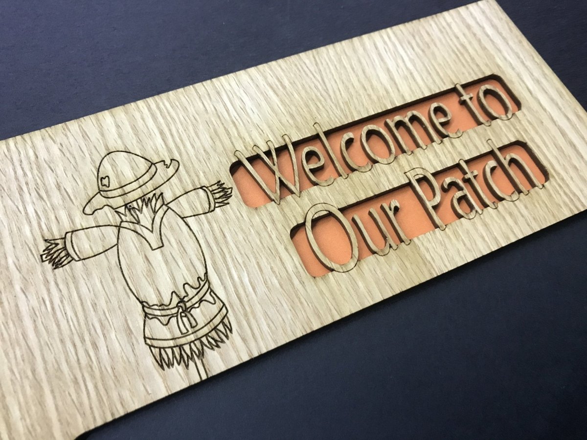 Welcome  To Our Patch Picture Frame - 8x10 Frame Holds 5x7 Photo
