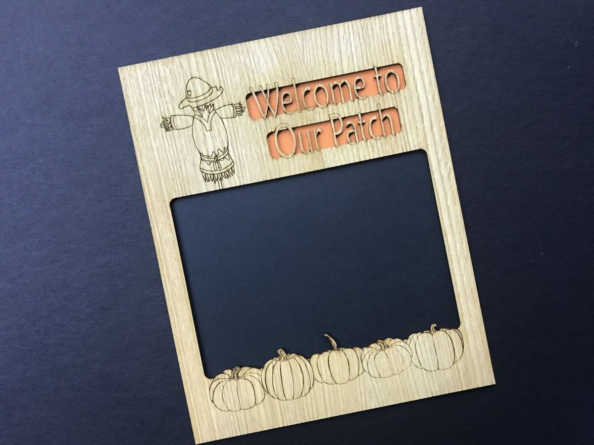 Welcome  To Our Patch Picture Frame - 8x10 Frame Holds 5x7 Photo